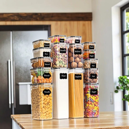 16-Piece Plastic PP Storage Containers